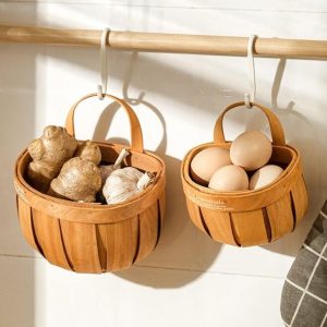 Parisian Wooden Planter Storage Basket
